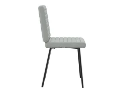 Sillas de comedor 2 unidades terciopelo gris claro
