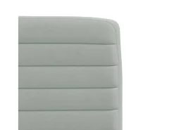 Sillas de comedor 2 unidades terciopelo gris claro