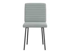 Sillas de comedor 2 unidades terciopelo gris claro