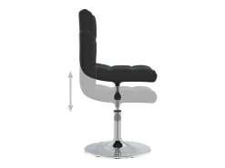 Sillas de comedor 2 unidades cuero sintético negro