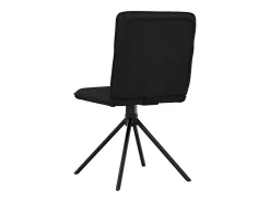 Sillas de comedor 4 unidades tela negras