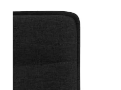 Sillas de comedor 4 unidades tela negras