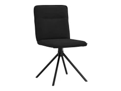 Sillas de comedor 4 unidades tela negras
