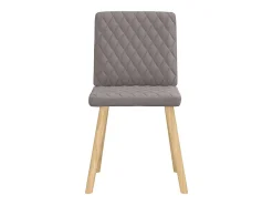 Sillas de comedor 4 unidades tela taupe