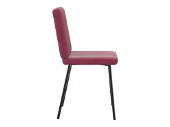 Sillas de comedor 2 unidades terciopelo rojo tinto
