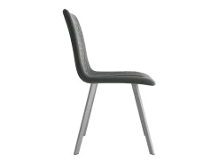 Sillas de comedor 2 unidades de terciopelo gris