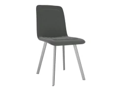 Sillas de comedor 2 unidades de terciopelo gris
