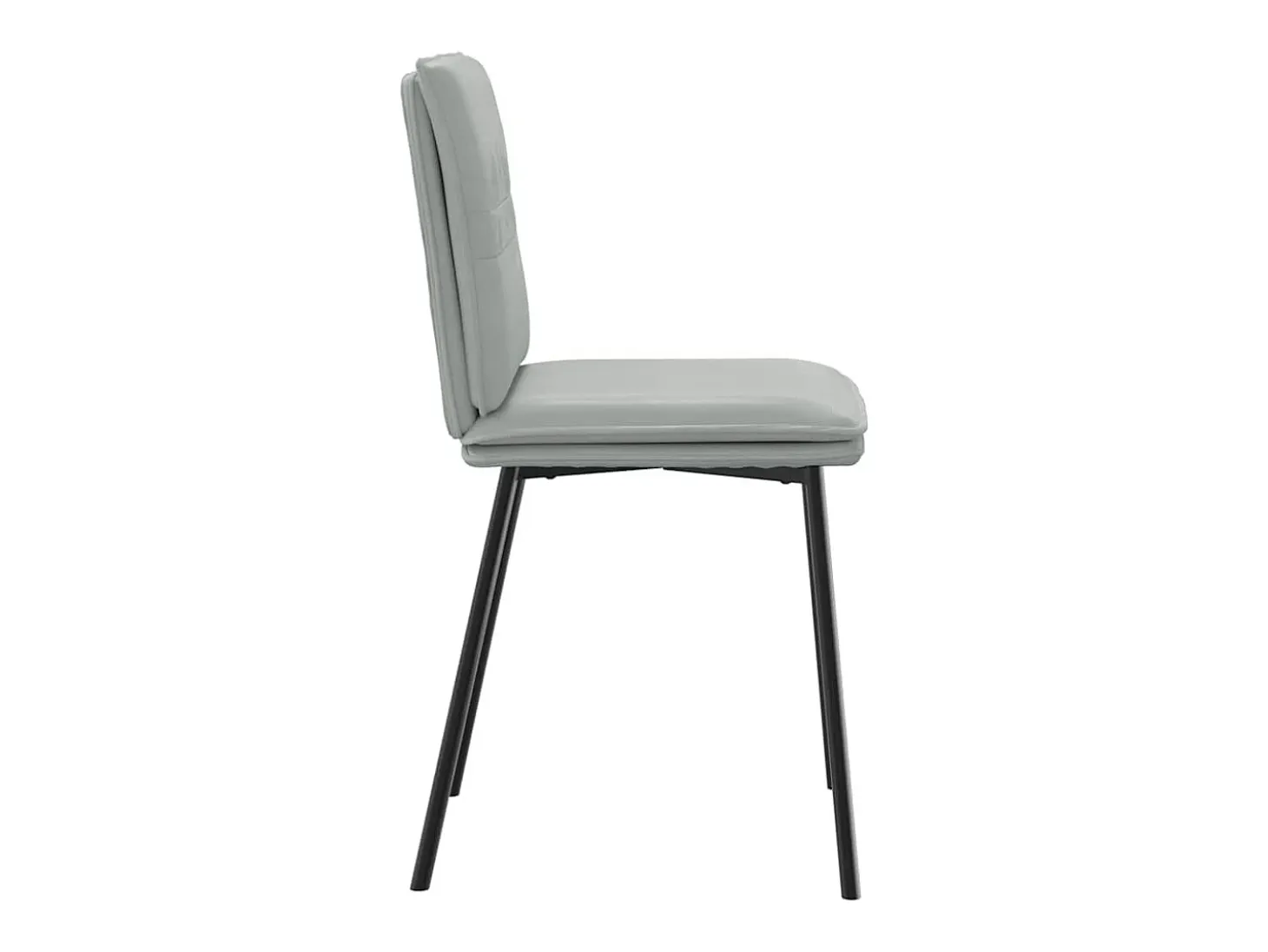 Sillas de comedor 2 unidades terciopelo gris claro