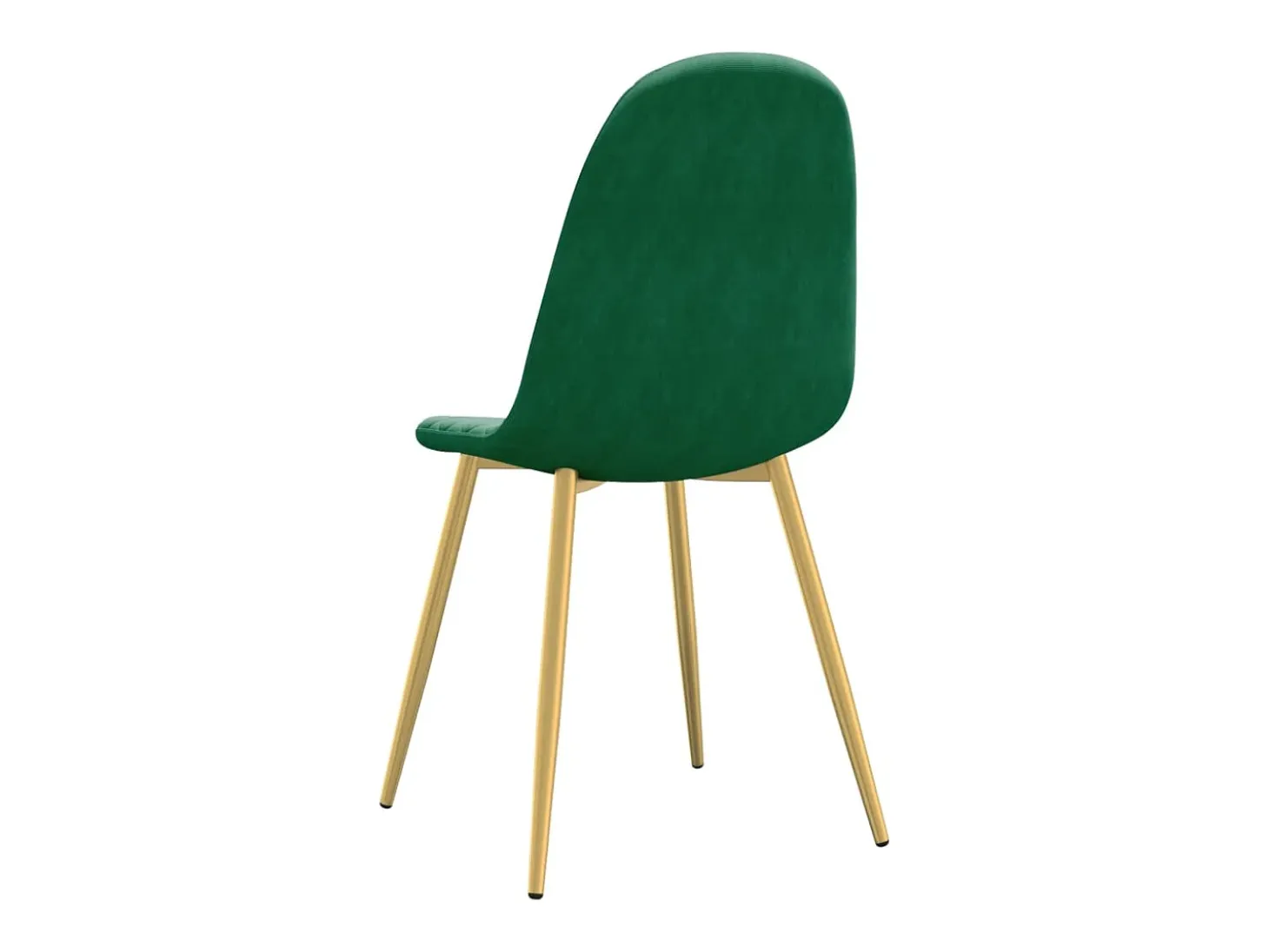 Sillas de comedor 2 unidades terciopelo verde oscuro