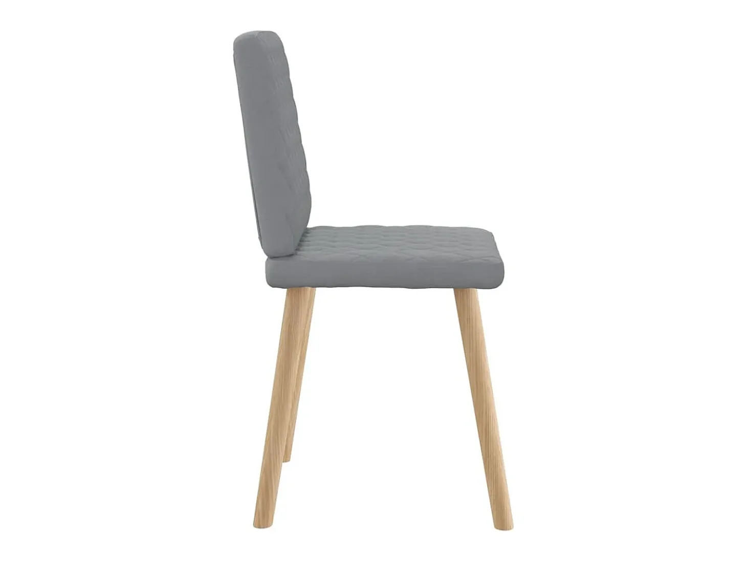 Sillas de comedor 6 unidades de tela gris claro