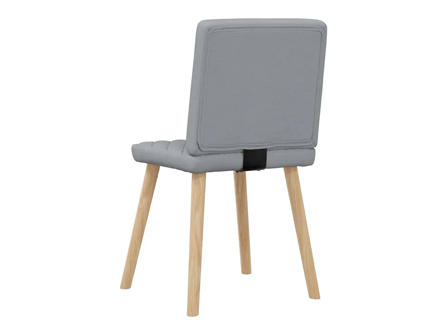 Sillas de comedor 6 unidades de tela gris claro