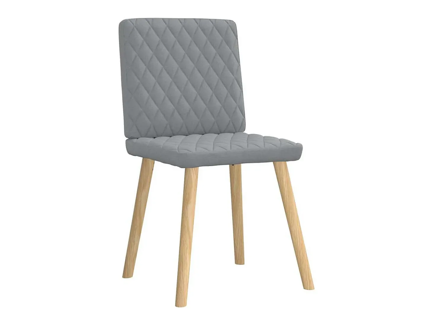 Sillas de comedor 6 unidades de tela gris claro