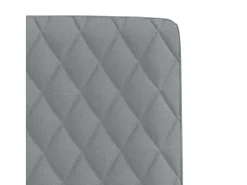 Sillas de comedor 6 unidades de tela gris claro