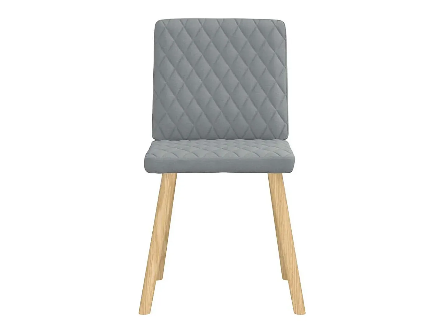 Sillas de comedor 6 unidades de tela gris claro
