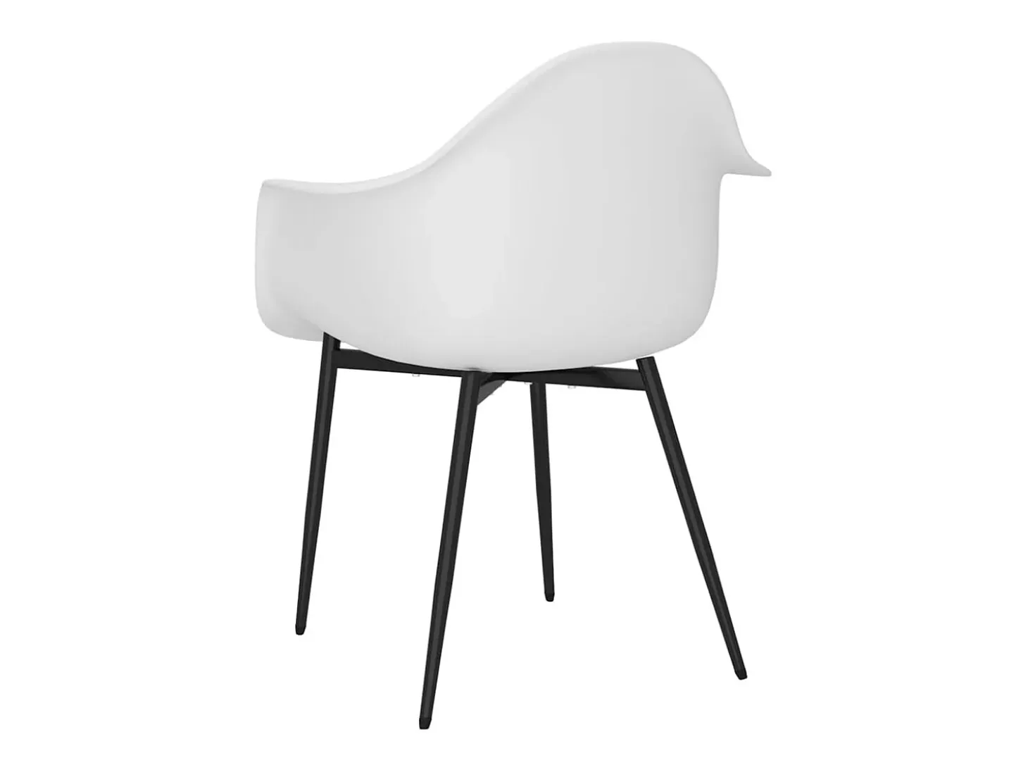 Sillas de comedor 4 unidades blancas PP