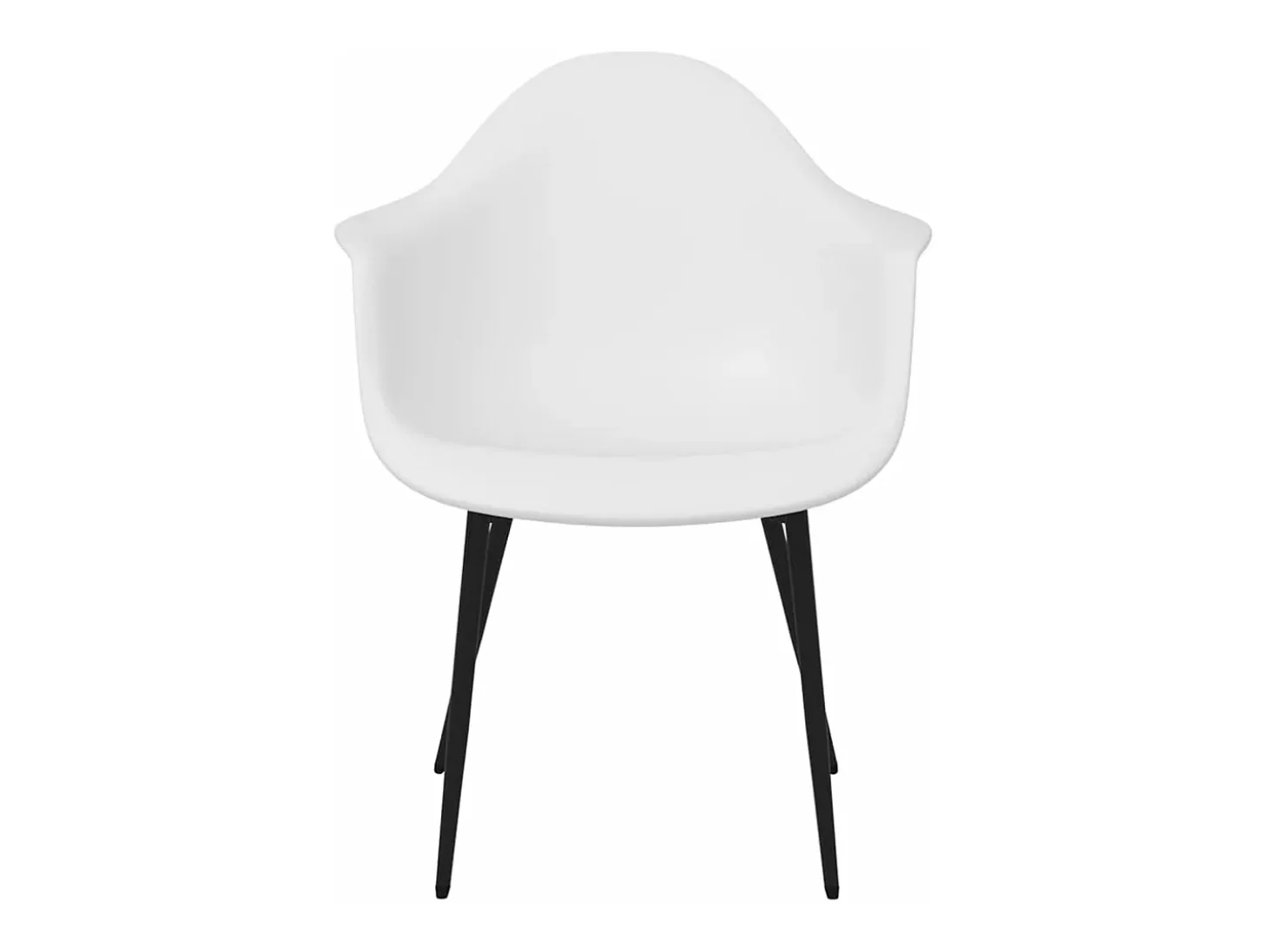 Sillas de comedor 4 unidades blancas PP