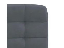 Sillas de comedor 6 unidades terciopelo gris oscuro