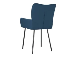 Sillas de comedor 2 unidades tela azul