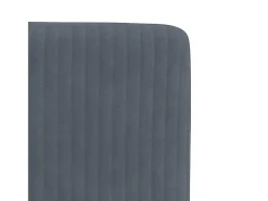 Sillas de comedor 6 unidades terciopelo gris oscuro
