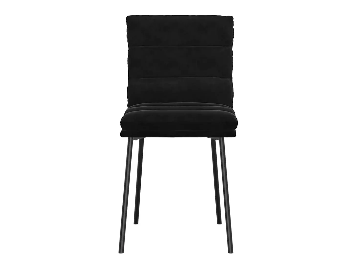 Sillas de comedor 2 unidades terciopelo negro