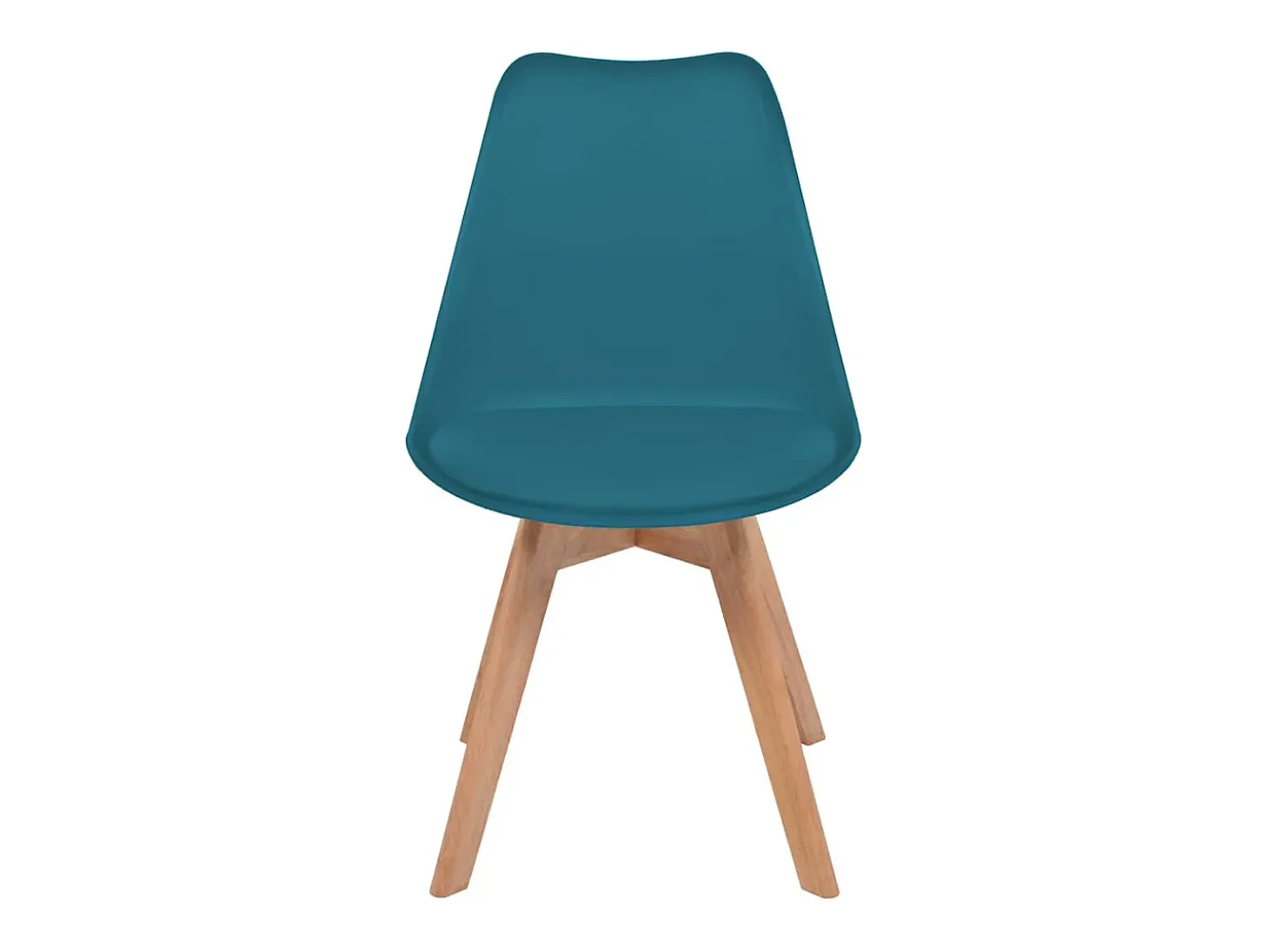 Sillas de comedor 2 unidades plástico turquesa
