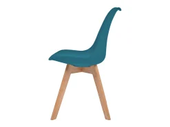 Sillas de comedor 2 unidades plástico turquesa