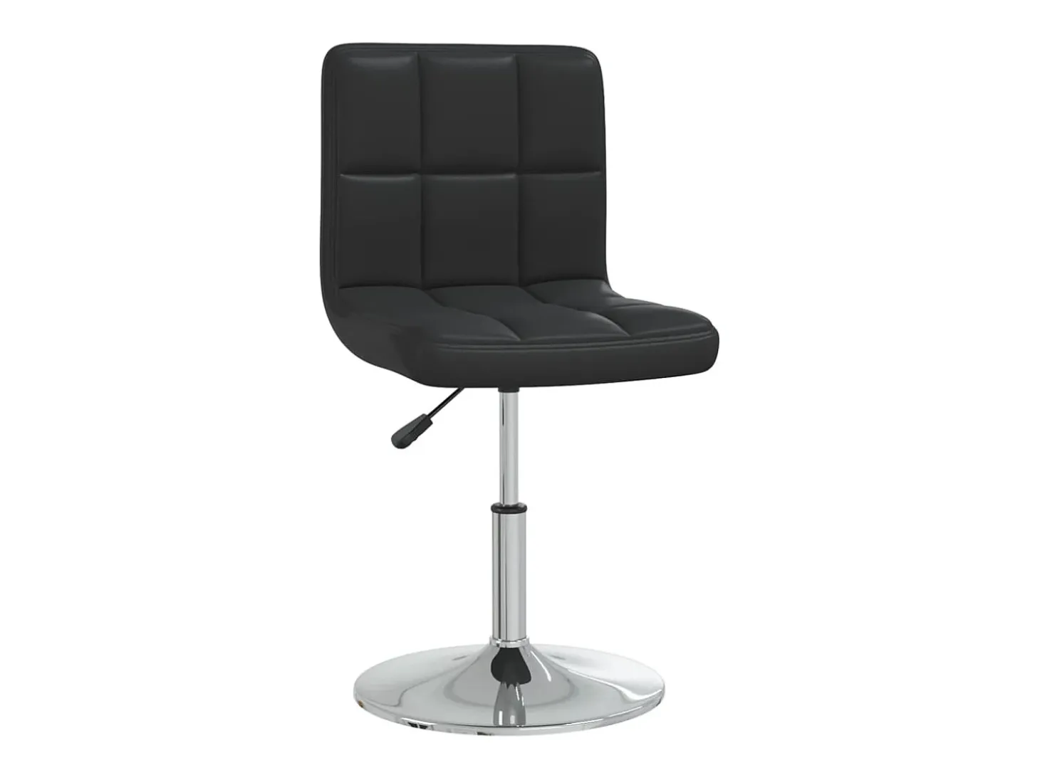 Sillas de comedor 4 unidades cuero sintético negro