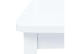 Sillas de comedor 4 unidades madera maciza de caucho blanco