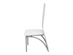 Sillas de comedor 6 unidades cuero artificial blanco