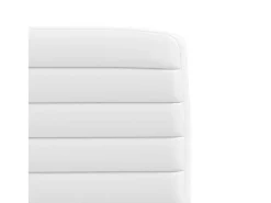 Sillas de comedor 6 unidades cuero sintético blanco