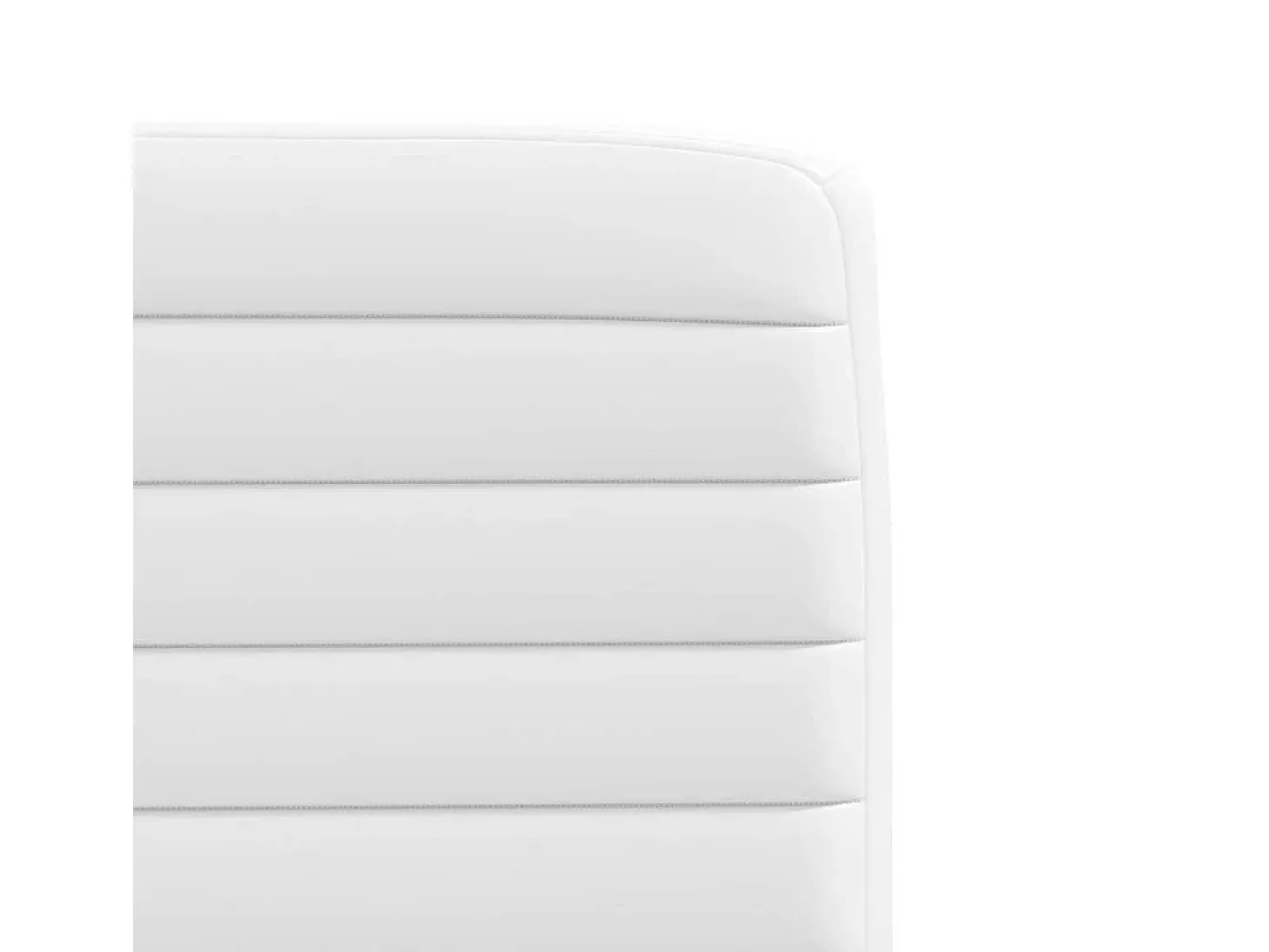 Sillas de comedor 6 unidades cuero sintético blanco