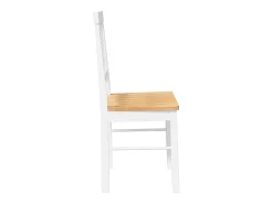 Sillas de comedor 2 unidades madera maciza de caucho blanco