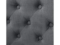 Sillas de comedor 6 unidades de tela gris oscuro