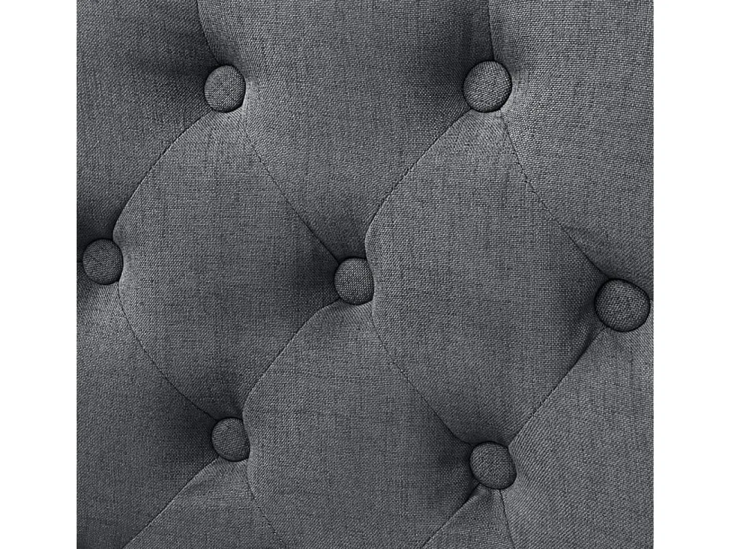 Sillas de comedor 6 unidades de tela gris oscuro