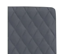 Sillas de comedor 2 unidades terciopelo gris oscuro