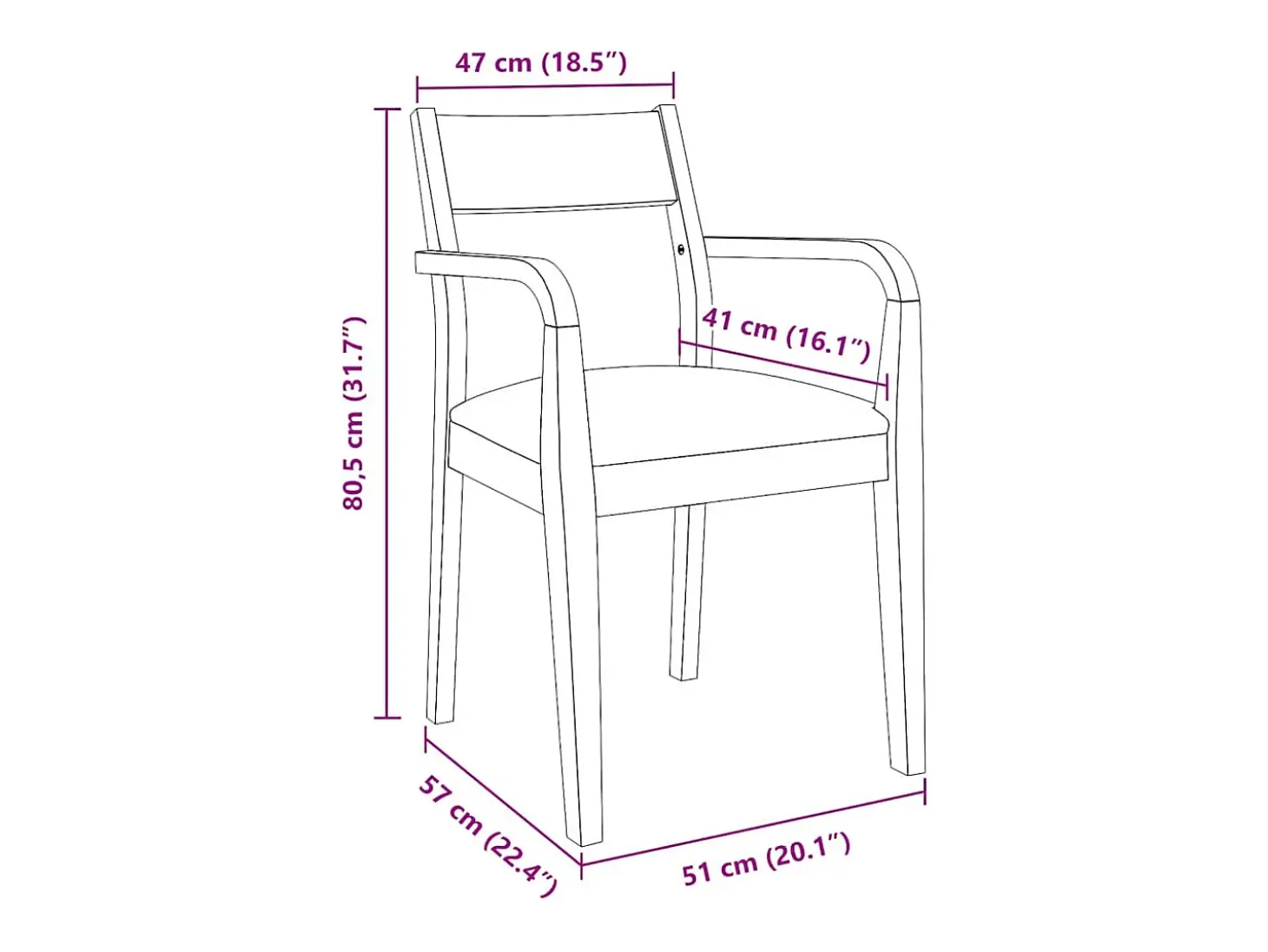 Sillas de comedor con cojines 2 uds madera maciza marrón caucho