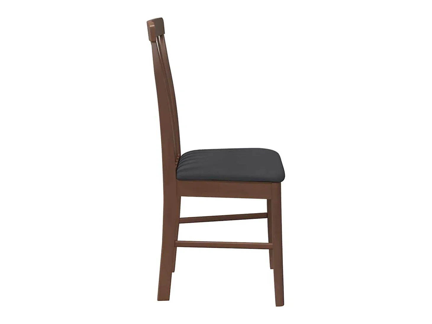 Sillas de comedor con cojines 2 unidades madera maciza marrón caucho
