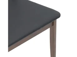 Sillas de comedor con cojines 2 unidades madera maciza marrón caucho
