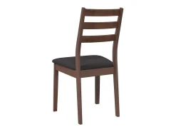 Sillas de comedor con cojines 2 unidades madera maciza marrón caucho