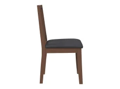 Sillas de comedor con cojines 2 unidades madera maciza marrón caucho