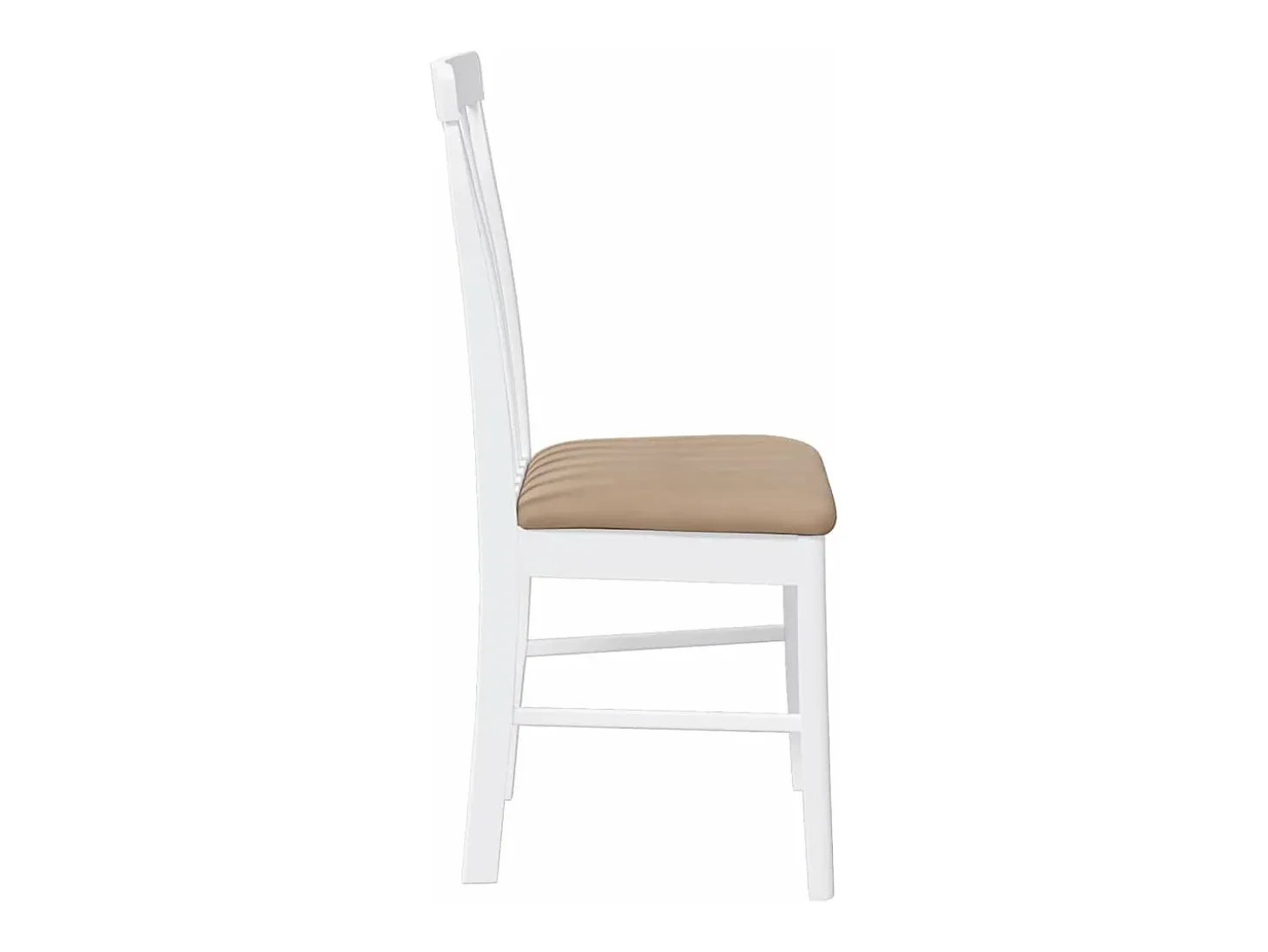 Sillas de comedor con cojines 2unidades madera maciza blanco caucho
