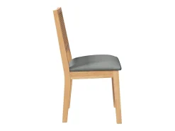 Sillas de comedor con cojines 2 uds madera maciza caucho