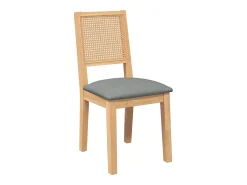 Sillas de comedor con cojines 2 uds madera maciza caucho