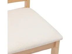 Sillas de comedor con cojines 2unidades madera maciza natural caucho