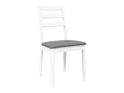 Sillas de comedor con cojines 2unidades madera maciza blanco caucho