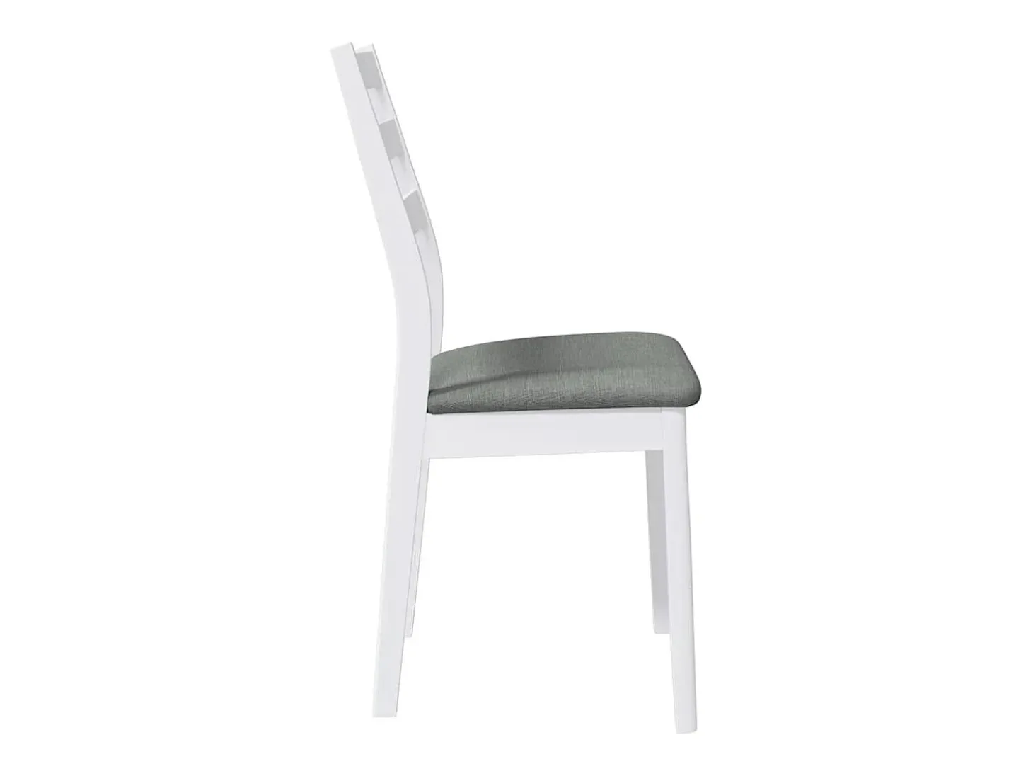 Sillas de comedor con cojines 2unidades madera maciza blanco caucho