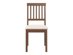 Sillas de comedor con cojines 2 unidades madera maciza marrón caucho
