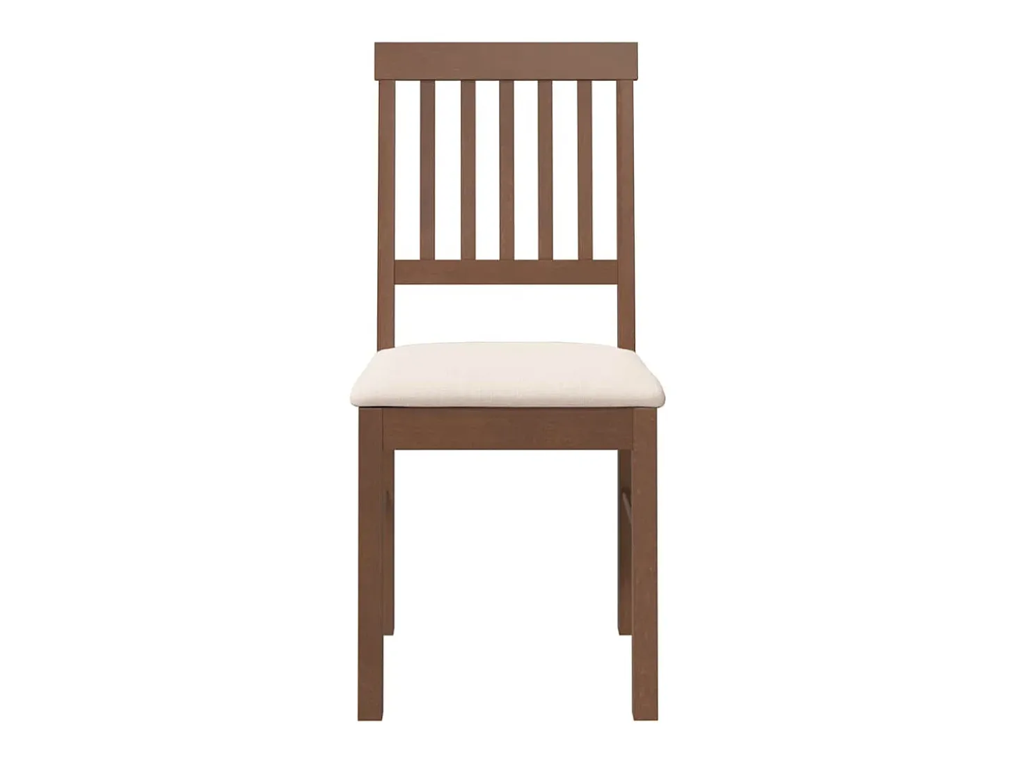 Sillas de comedor con cojines 2 unidades madera maciza marrón caucho