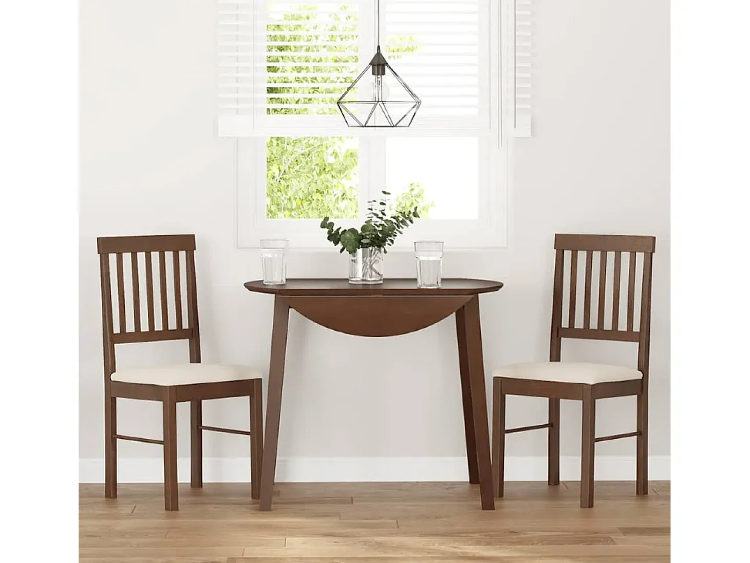 Sillas de comedor con cojines 2 unidades madera maciza marrón caucho
