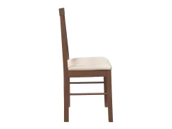 Sillas de comedor con cojines 2 unidades madera maciza marrón caucho